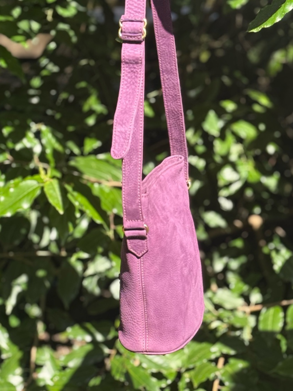 Rare Vintage Coach Grape 🍇 Purple💜 Nubuck Leather Bag From 1996 - Picture 4 of 11